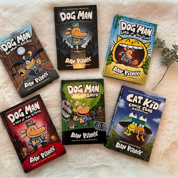 Dog Man/Cat Kid | EUC - 6 Hard Cover Book Bundle - Picture 1 of 10